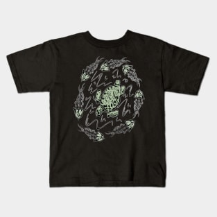 Jelly Fish and Sea Turtle Ocean Wildlife Kids T-Shirt